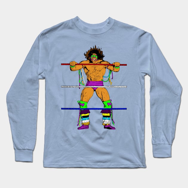 Rope Shakin' Warrior Long Sleeve T-Shirt by BradyRain